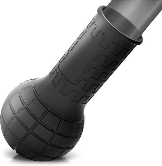 Fit & Focused Rubber Barbell Bomb with Handle Grip - Landmine Attachment for Barbell, Suitable for Rows, Squats, Press, and More (Fits 2'' Olympic Bars)