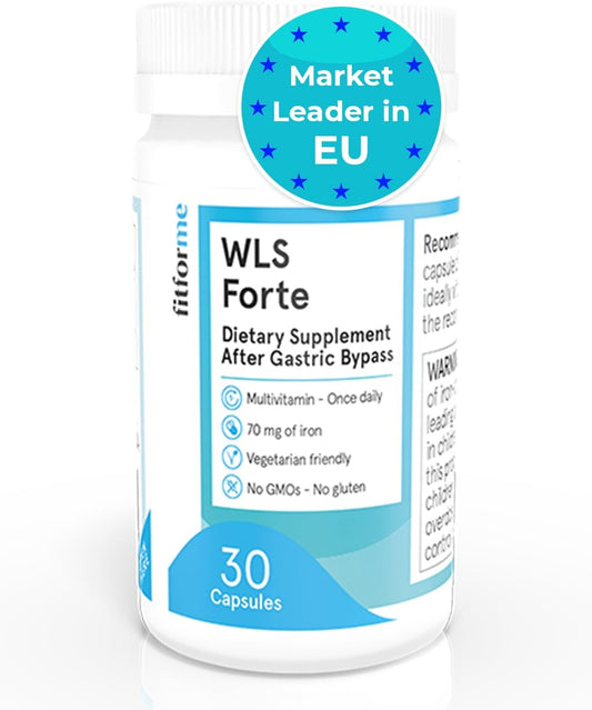 FitForMe Bariatric Multivitamins with Iron - One a Day WLS Forte Capsule Starter Pack for Gastric Bypass Patients - 30 Day Supply