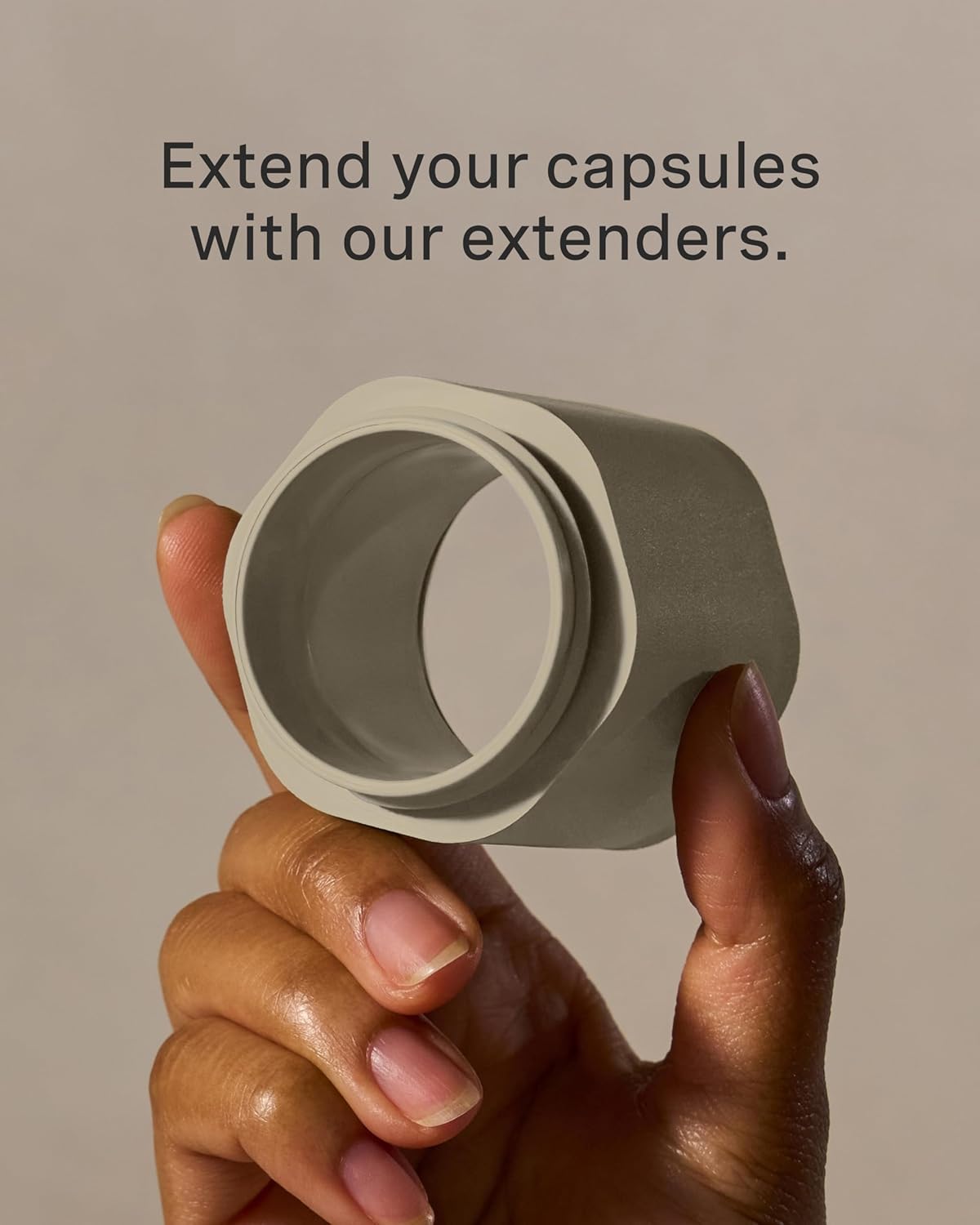 Flex Capsule Container Cadence Extender - 3 Pack Sand - Adds 1.43 Fl Oz Each