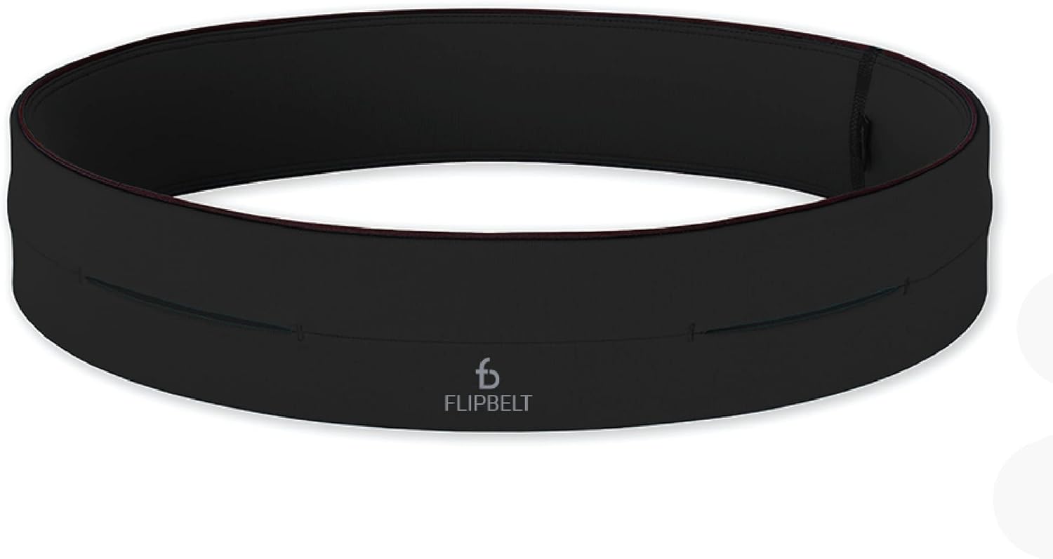 FlipBelt Classic Running Belt - Comfortable Fanny Pack for Men and Women by USA Brand