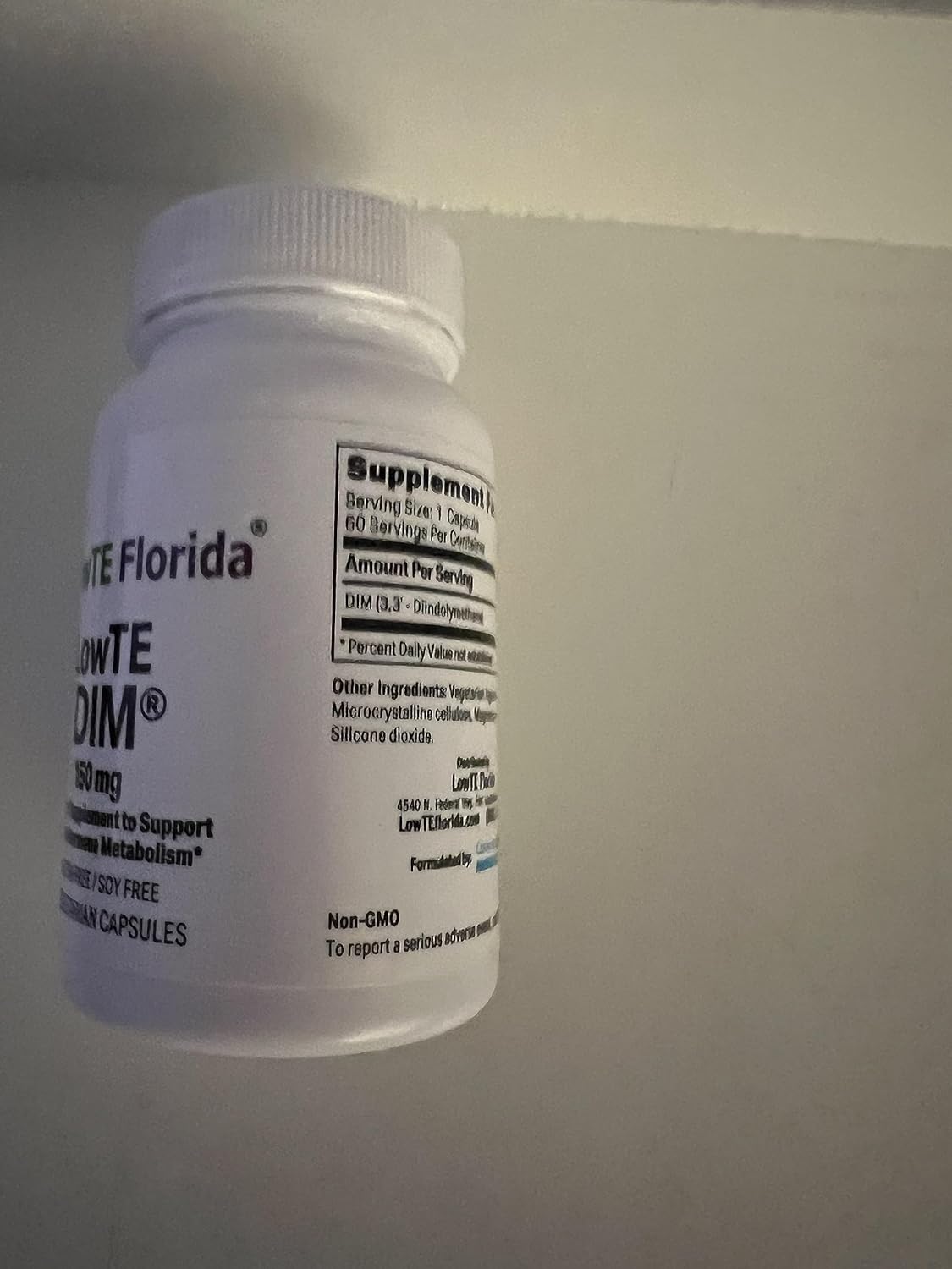 Florida DIM Supplement - 150 mg - 60 Capsules - LowTE Formula
