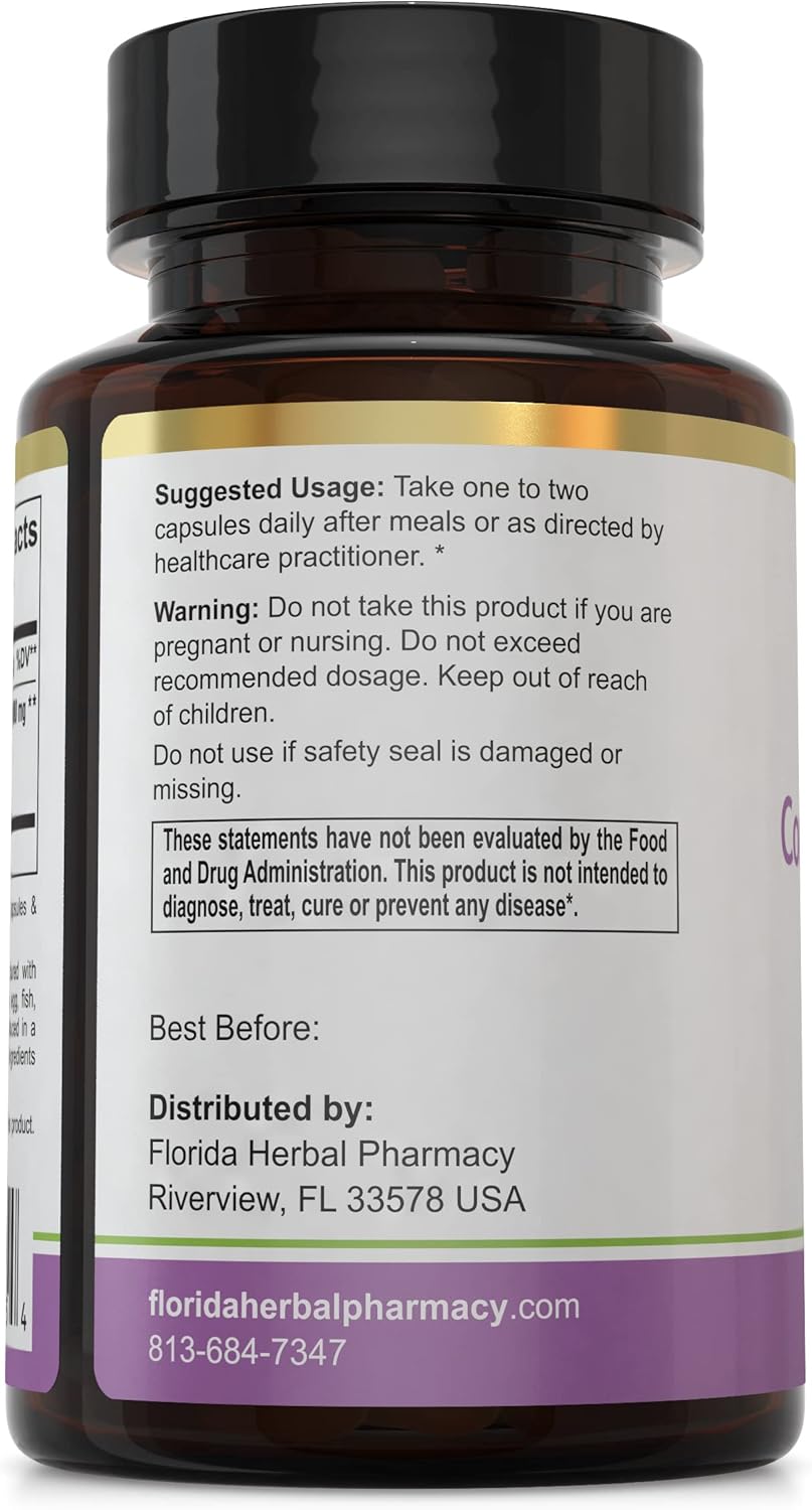 Florida Herbal Pharmacy Convolvulus Arvensis Leaf Extract Capsules - 120 Capsules, 500mg per Capsule, 10:1 Extract Ratio, 1000mg Serving Size.