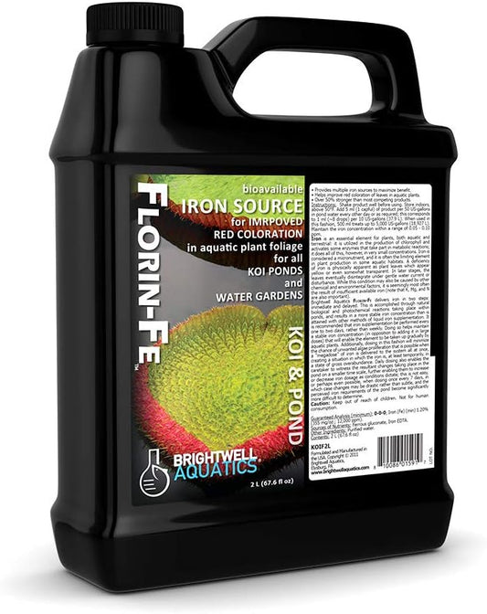 Florin Fe Iron Supplement for Vibrant Red and Green Pond Plants, 2L