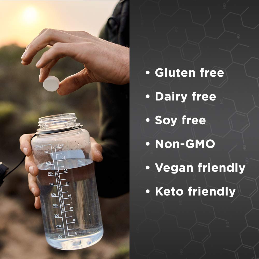 Fluid Tactical Effervescent Hydration Tablets - Electrolyte Replacement for Dehydration Prevention - 4 Pack, 40 Servings - Variety Pack