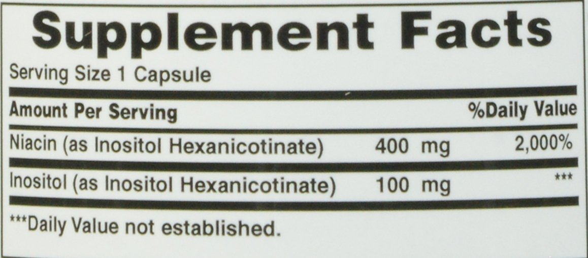 Flush-Free Niacin 500 mg Supplement - 120 Capsules by Nature's Bounty