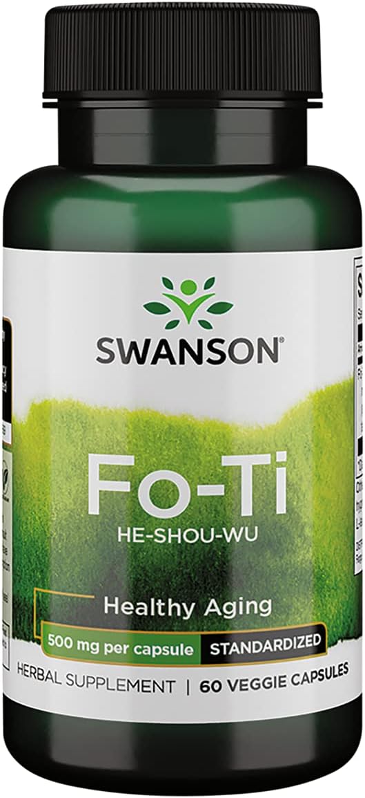 Fo-Ti Extract 500mg - 60 Vegetarian Capsules by Swanson