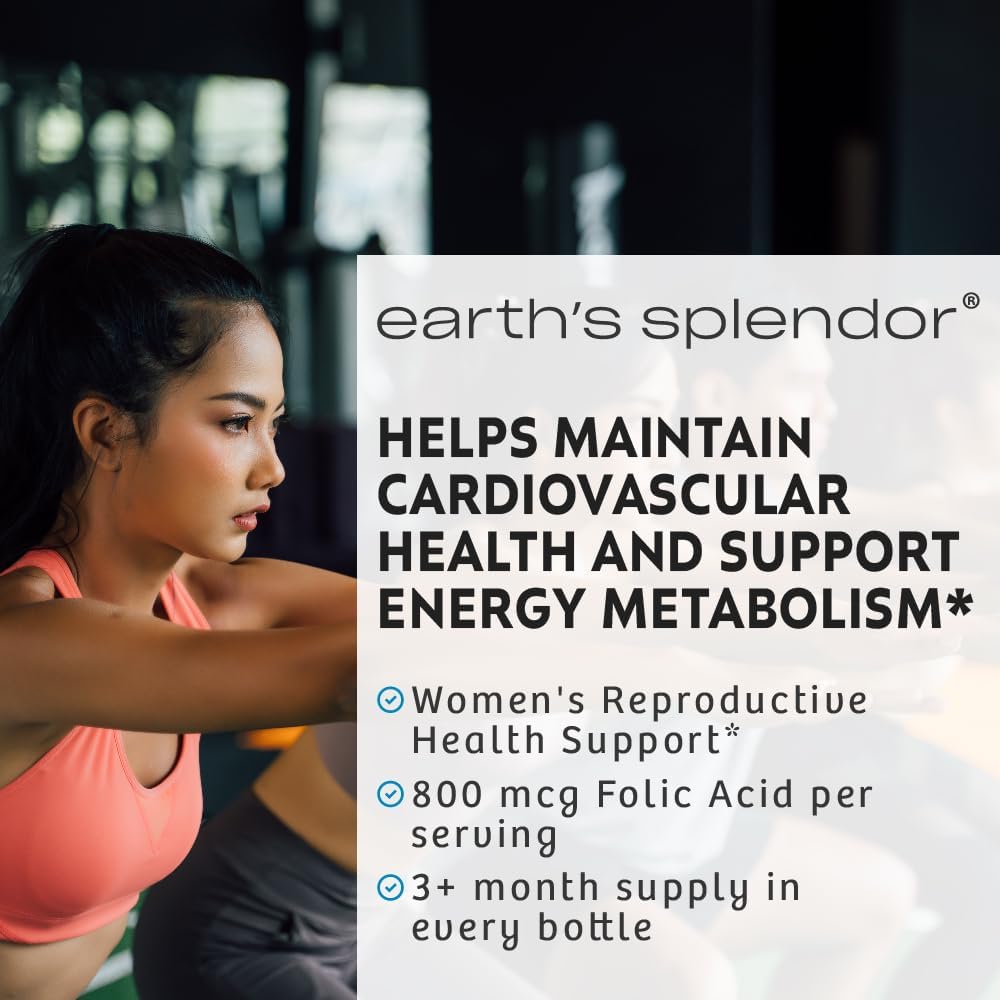 Folic Acid 800 mcg Supplement for Heart & Women's Health, 200 Tablets x 2 Pack, Smooth Coated Tablets for Easy Consumption