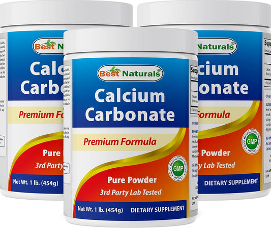 Food Grade Calcium Carbonate Powder - 48 Ounces (1.5 Pounds) - Best Naturals