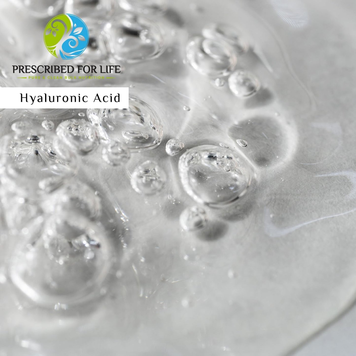 Food Grade Hyaluronic Acid Powder Supplement - Medium Molecular Weight 1.15 mil Daltons - 2oz / 56g