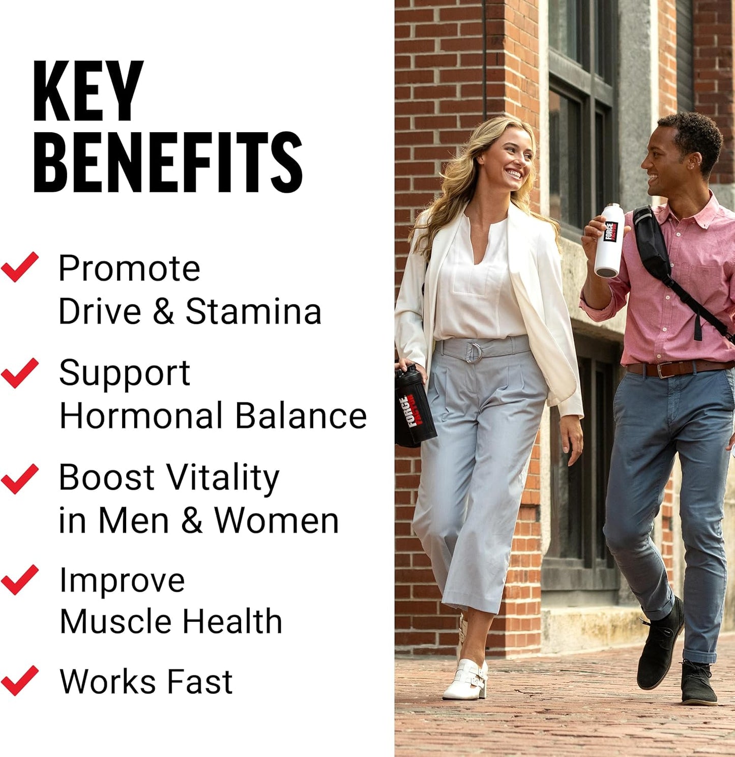 Force Factor Horny Goat Weed 3-Pack for Men - Natural Male Drive & Vitality Supplement - Superior Absorption - Fundamental Series - 750mg, 180 Capsules