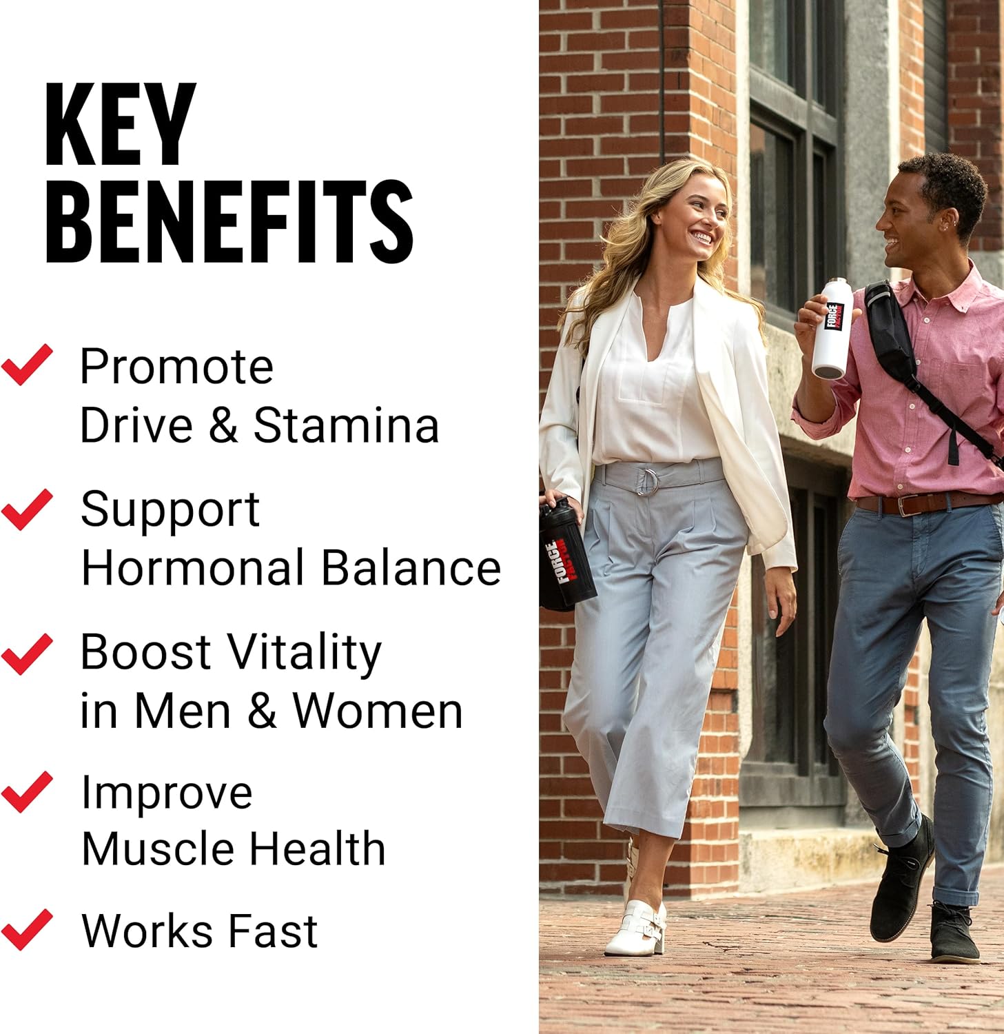 Force Factor Horny Goat Weed 3-Pack for Men - Natural Male Drive & Vitality Supplement - Superior Absorption - Fundamental Series - 750mg, 180 Capsules