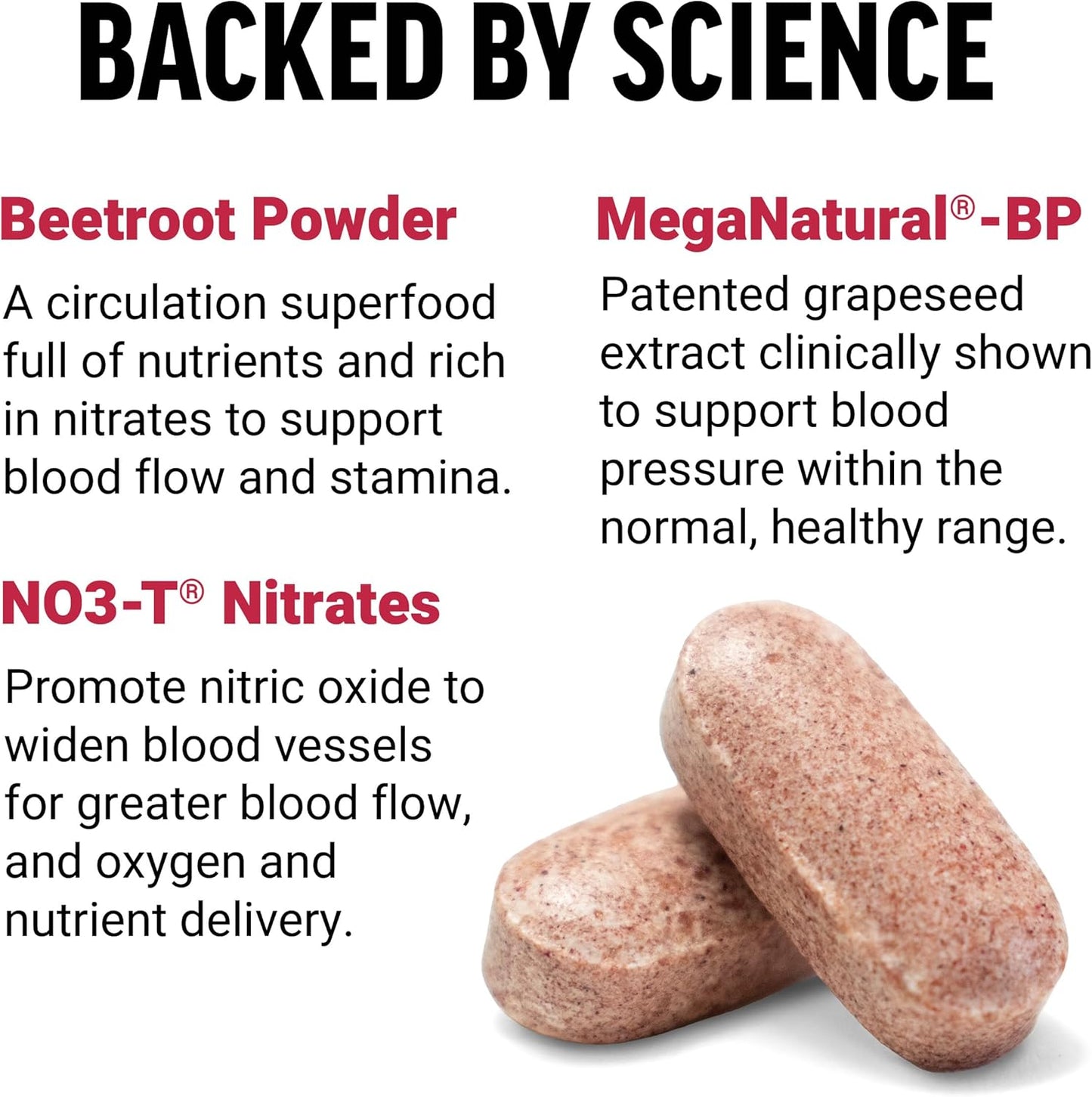 Force Factor Total Beets Nitric Oxide Supplement - 240 Tablets, 2 Pack - Beet Root Powder, Nitrates, Grapeseed Extract for Circulation, Heart Health
