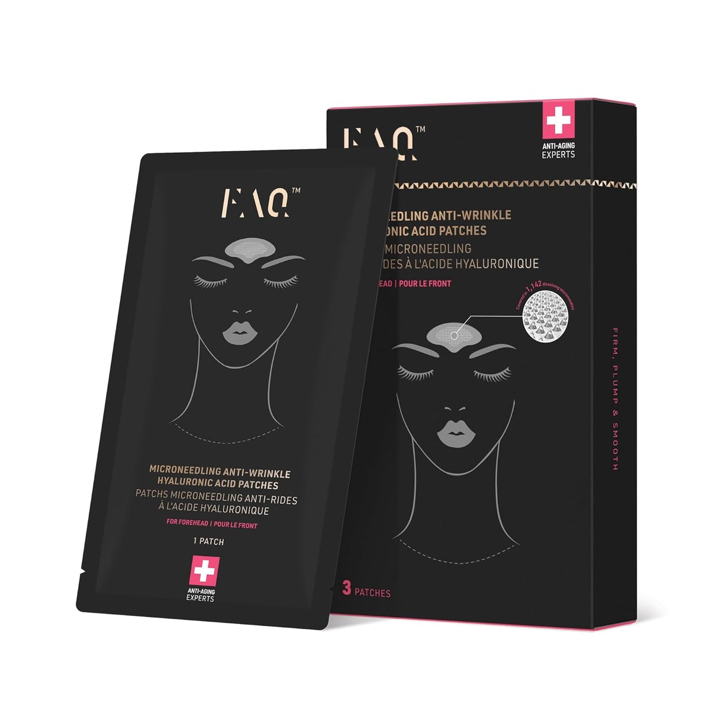 Forehead Hyaluronic Acid Patches for Rejuvenating Results - Travel-Friendly Skin Care - 3 Pack