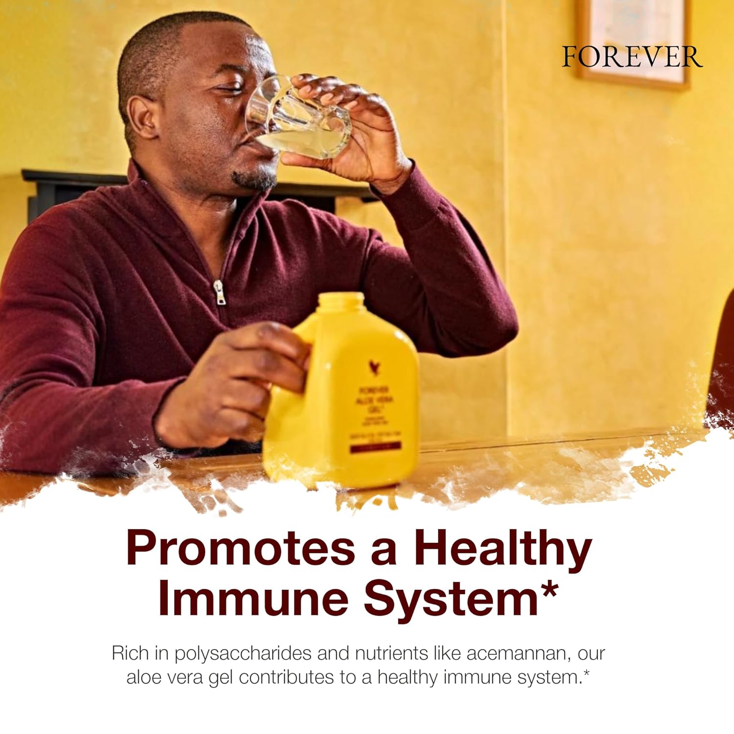 Forever Living Aloe Vera Juice Lemon Lime Flavor - Supports Digestion & Immunity - 1L Each (2 Pack)