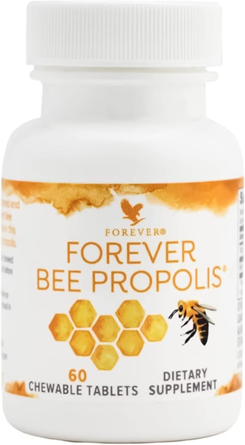 Forever Living Bee Propolis Chewable Tablets - Immune Support with Flavonoids - 60 Tablets