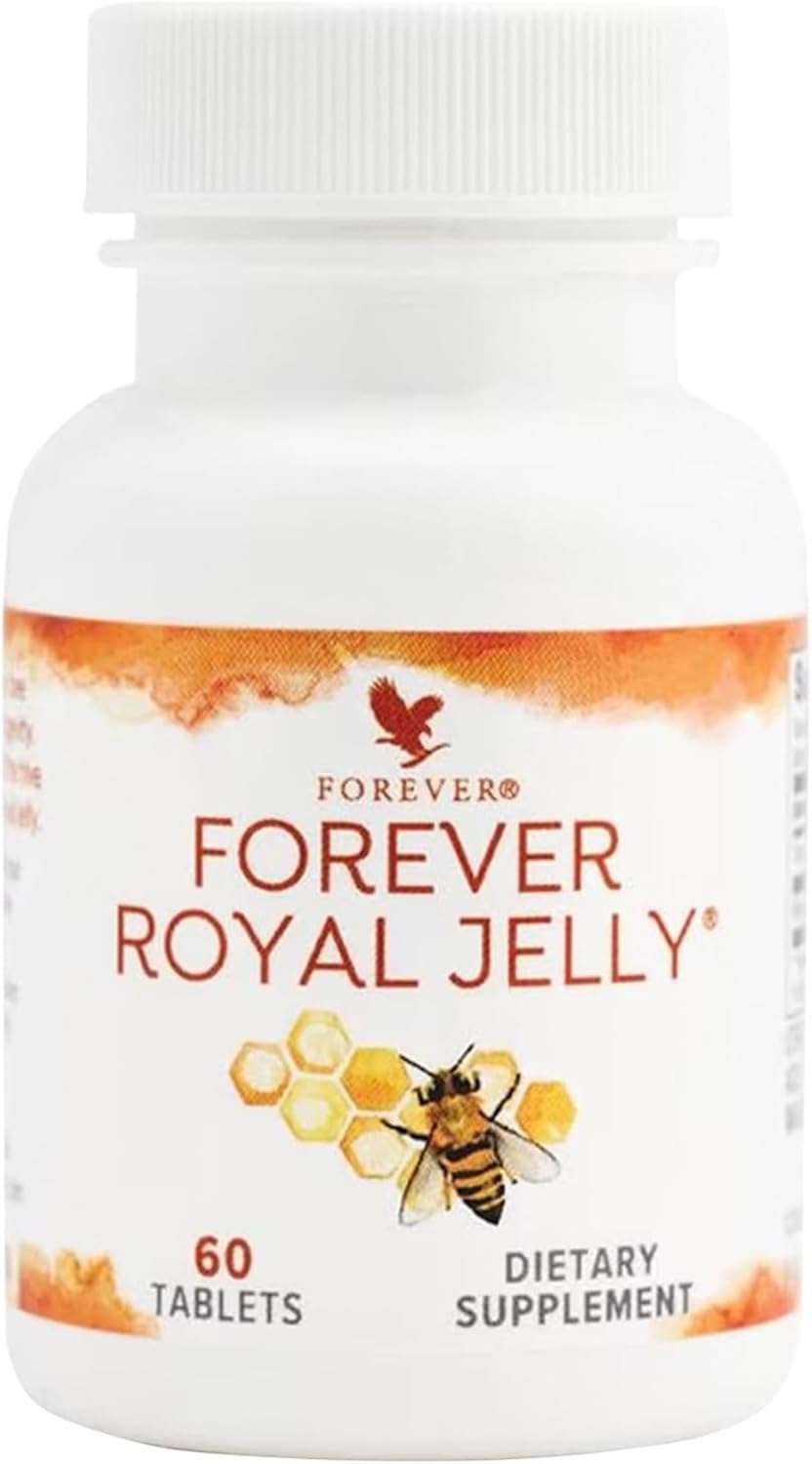 Forever Living Royal Jelly Tablets - Boost Energy and Wellness with 10-HDA, Proteins, Vitamins, Amino Acids - Gluten-Free - 60 Count