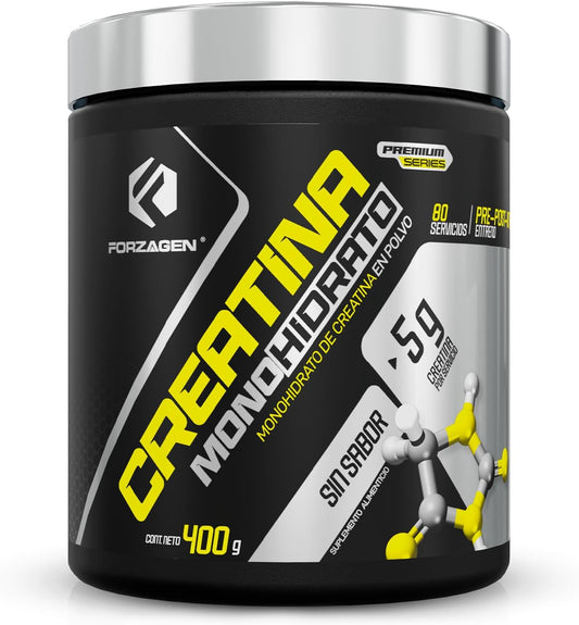 Forzagen Creatine Monohydrate Powder - Unflavored (80 Servings) | Premium Muscle Building Supplement