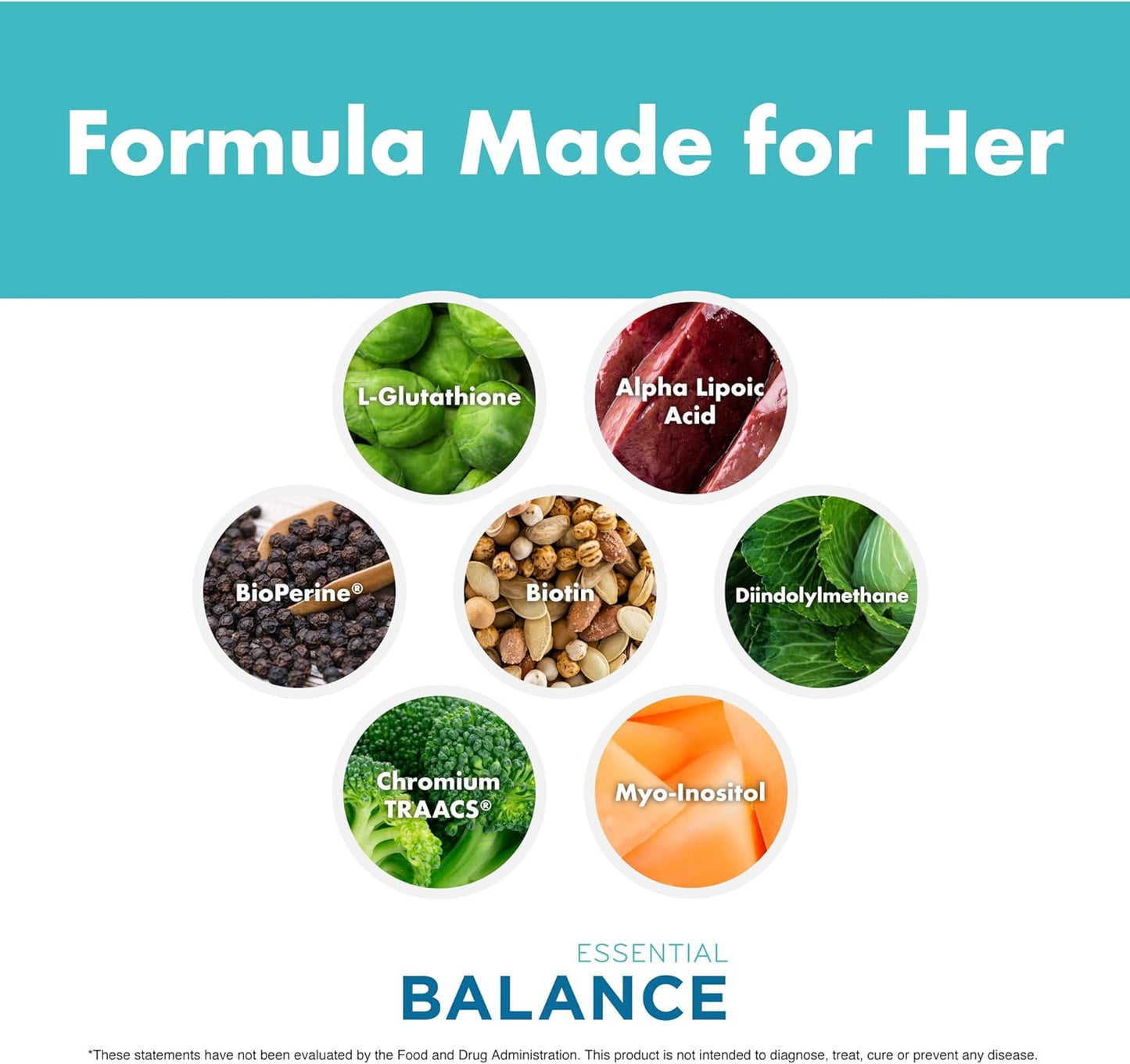 Foxy Fit Essential Balance Hormonal Support & Vitamin Supplement for Women - Antioxidant, Healthy Skin & Hair - 30 Servings