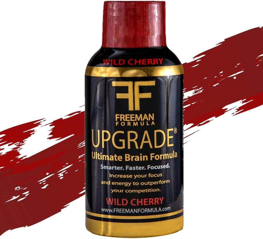 Freeman Formula Brain Supplement - Boosts Memory, Focus, and Clarity - AAKG, Beta Alanine, Alpha GPC, Green Tea, Ginkgo Biloba - 2 oz (12 Pack)