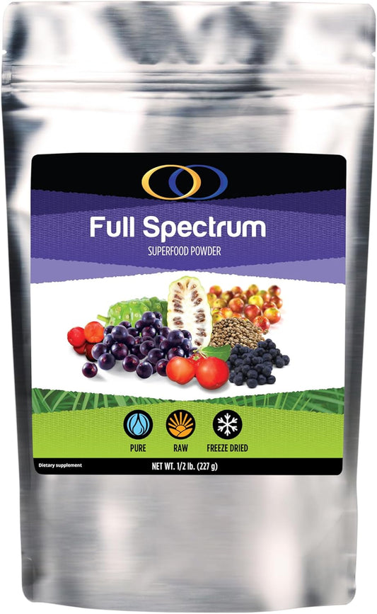 Freeze Dried Full Spectrum Superfood Powder for Immune System & Digestion Support by Optimally Organic