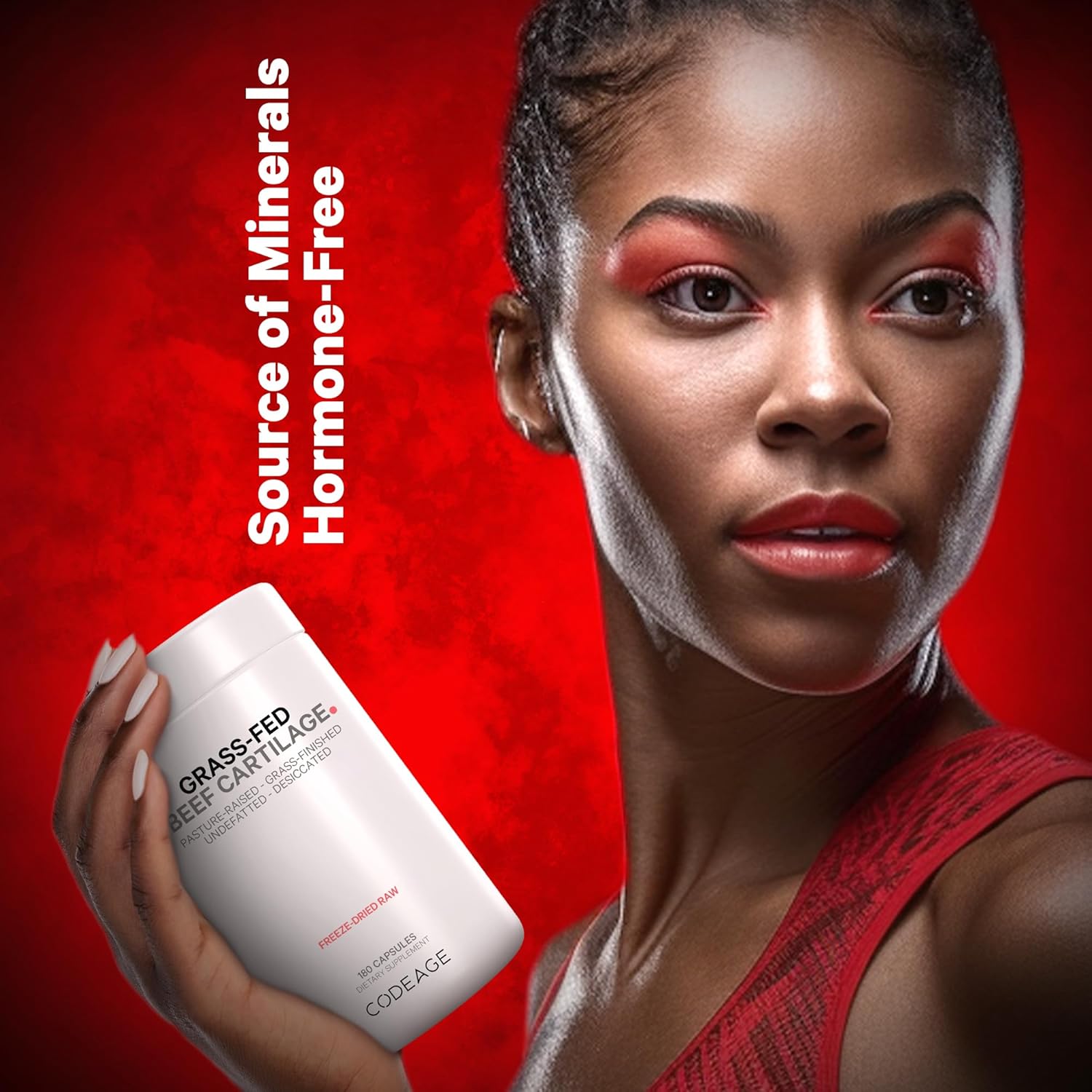 Freeze Dried Grass Fed Beef Cartilage & Liver Supplement - Non-Defatted Bovine Tracheal Pills - Pasture Raised Argentina Beef Vitamins - Non-GMO - 180 Capsules