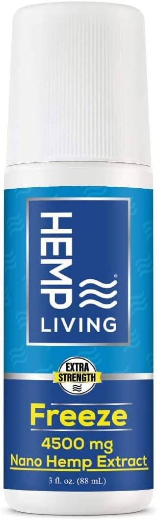 Freeze Nanometabolism boosterExtract Pain Relief Roll On - 4500 mg Cold Therapy for Muscles & Joints - 3 oz Bottle