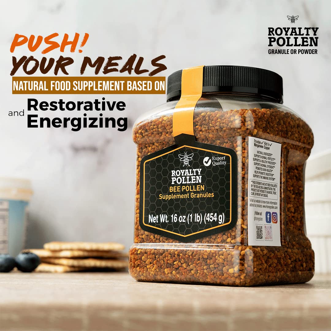 Fresh Raw Bee Pollen Powder - 100% Pure Superfood with Antioxidants, Protein, and Vitamins - Gluten Free Bee Friendly Option