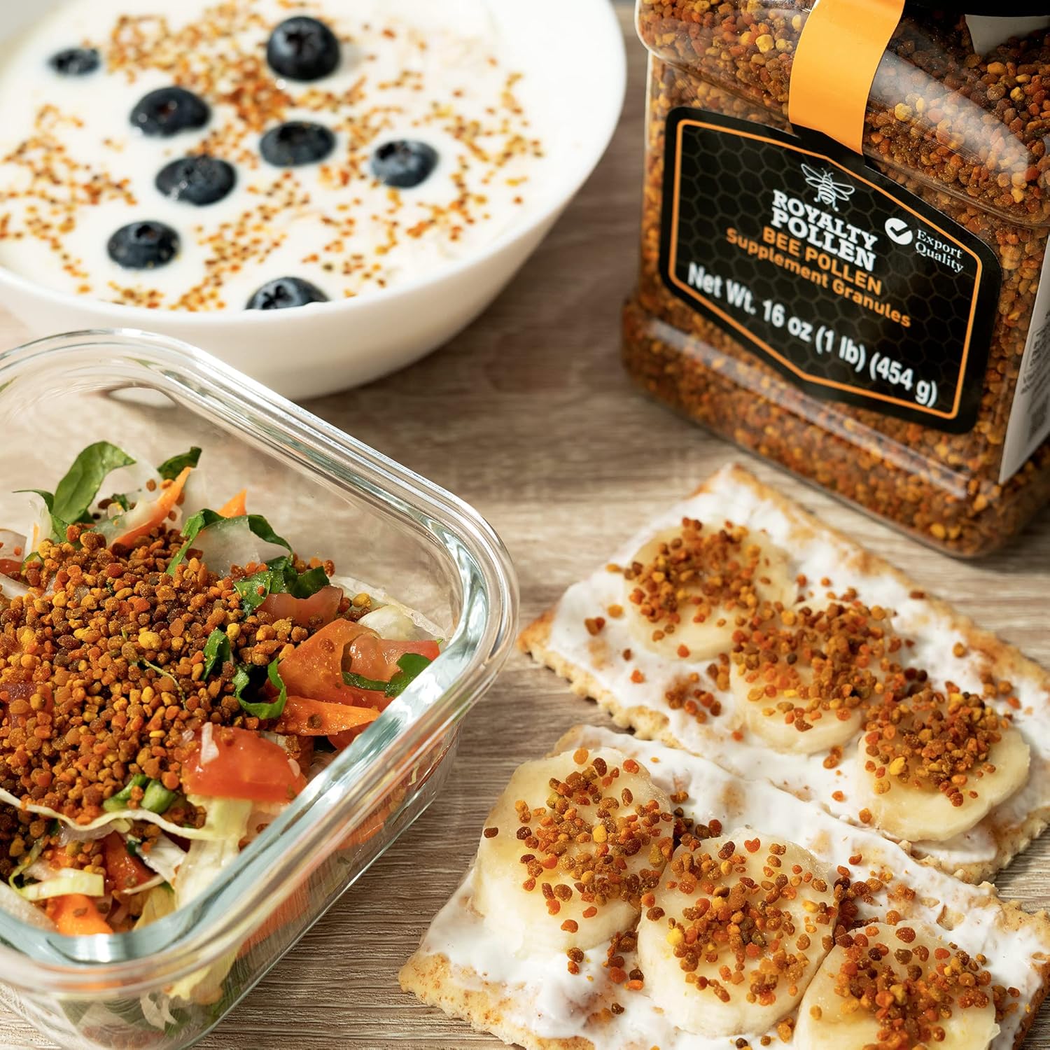 Fresh Raw Bee Pollen Powder - 100% Pure Superfood with Antioxidants, Protein, and Vitamins - Gluten Free Bee Friendly Option