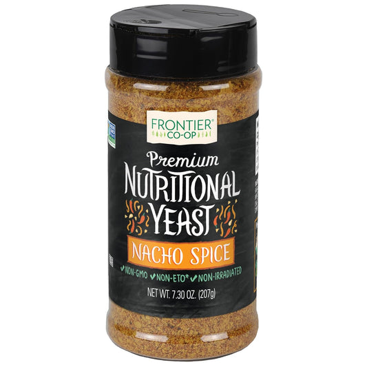 Frontier Co-op Nacho Spice Nutritional Yeast 7.3 oz - Savory Vegan Cheese Alternative
