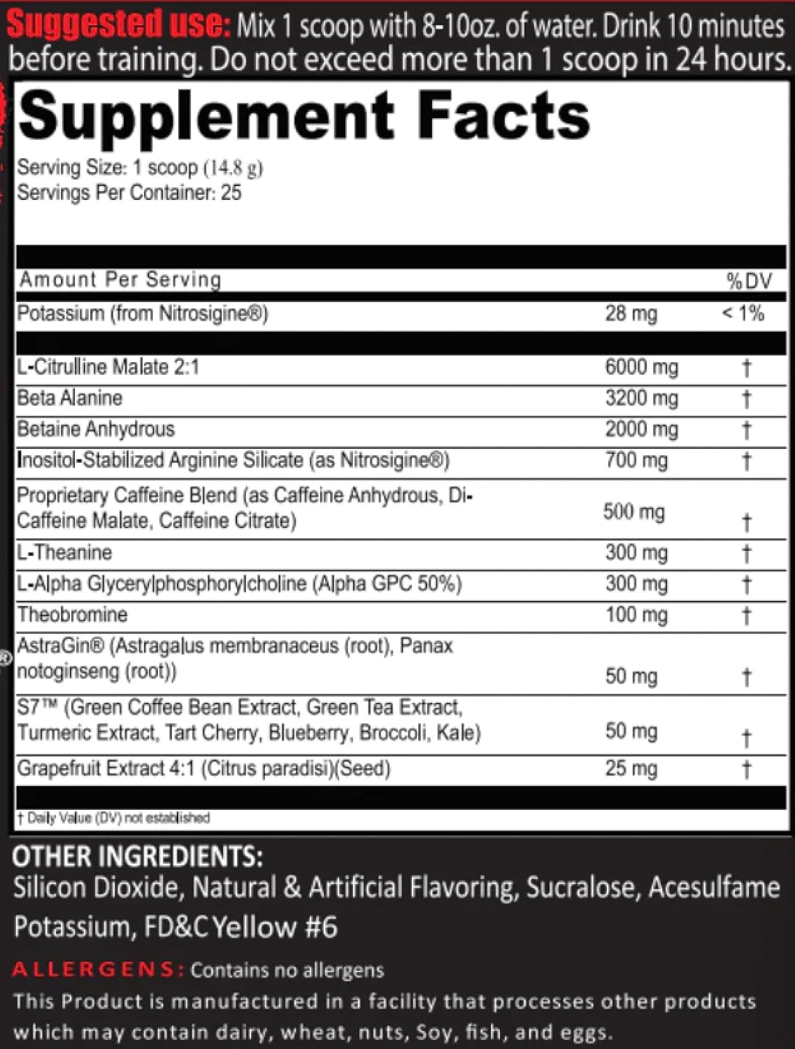 Frontline Formulations Crucible Pre-Workout Powder - Explosive Workouts with Laser Focus and High Stimulation - Blue Cherry Slushie Flavor - 25 Servings