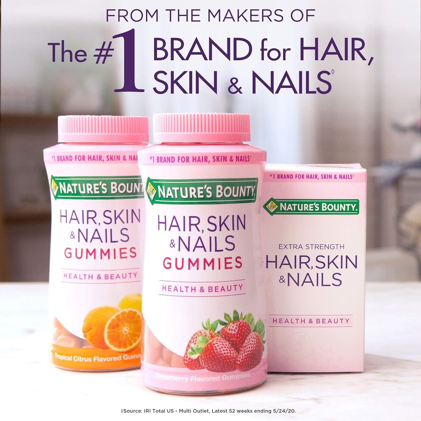 Fruit Flavored Biotin Gummies for Healthy Hair, Skin, and Nails - 1000 mcg, 220 Count