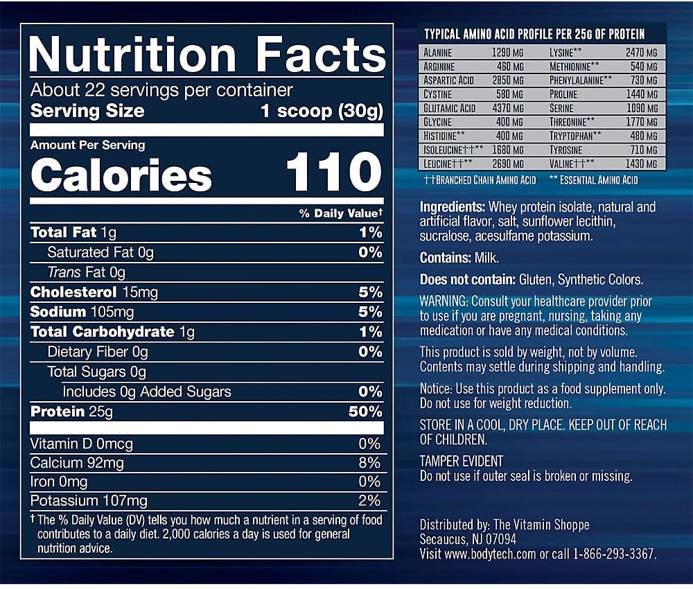 Fruity Cereal Bodytech Whey Protein Isolate Powder - 1.5 lbs. (23 Servings)