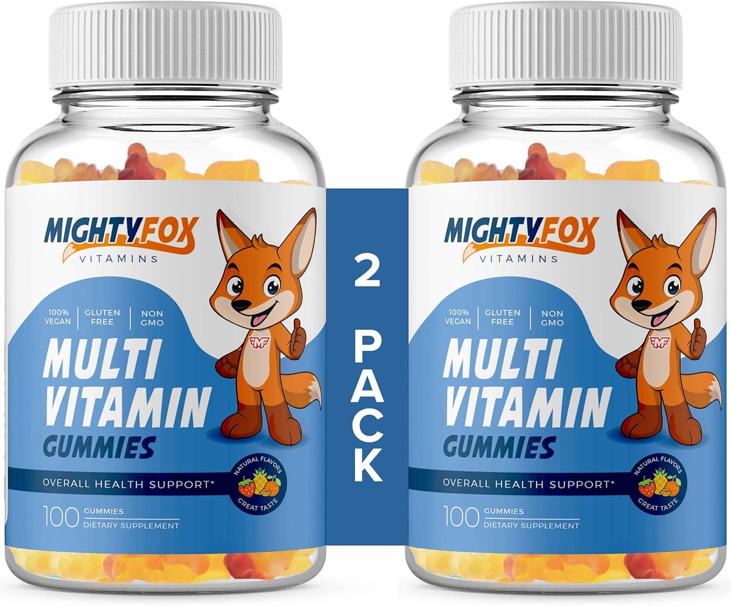 Fruity Kids Multivitamin Gummies - Non-GMO, Gluten-Free, Vegan with Vitamin C, B3, B5, B6, B12, Zinc (200 Count)