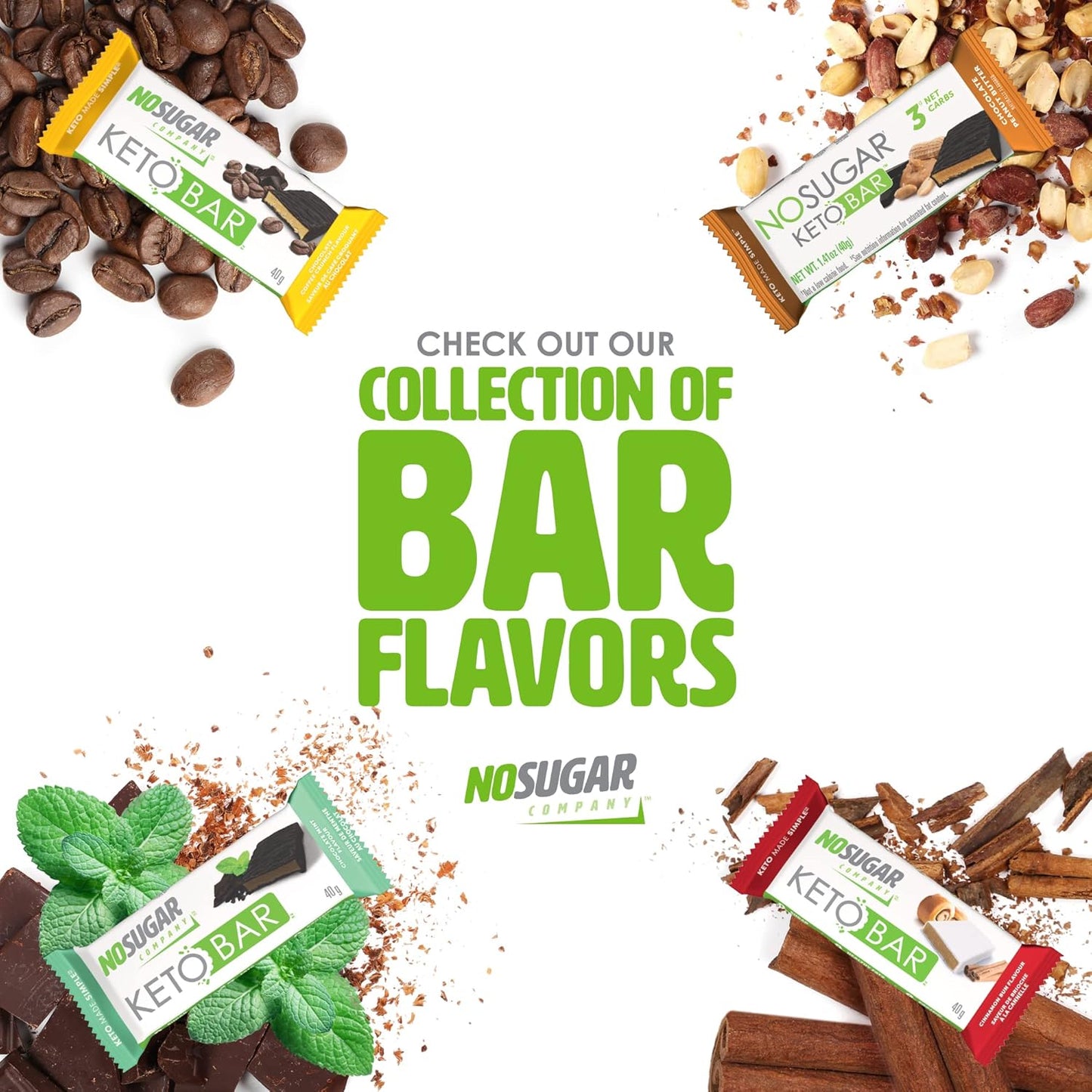 Fudge Brownie Keto Bar Snack - Low Carb, 3g Net Carb, 9g Protein, Sugar Free (0g) - 12 Bars