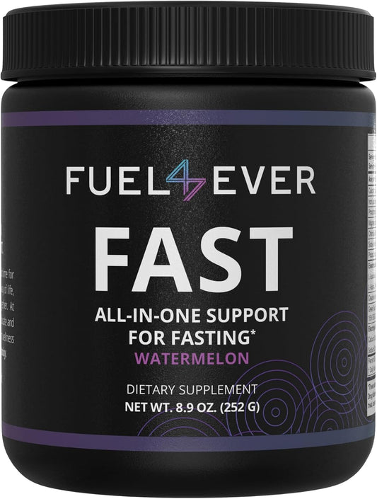 Fuel 4 Ever Electrolyte Powder with Creatine, Amino Acids & Green Tea Extract - Watermelon Flavor, 30 Servings