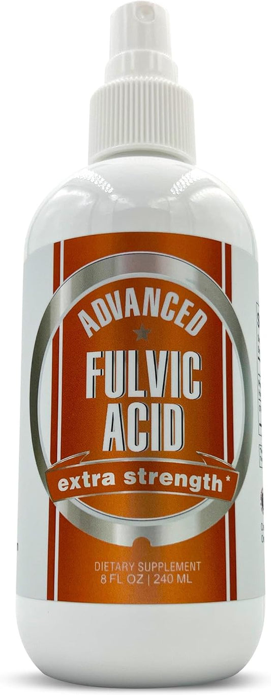 Fulvic Acid and Humic Acid Trace Mineral Liquid Spray Supplement - 70+ Ionic Organic Minerals & Electrolytes - Similar Benefits to Shilajit - 8 oz, 240 Servings