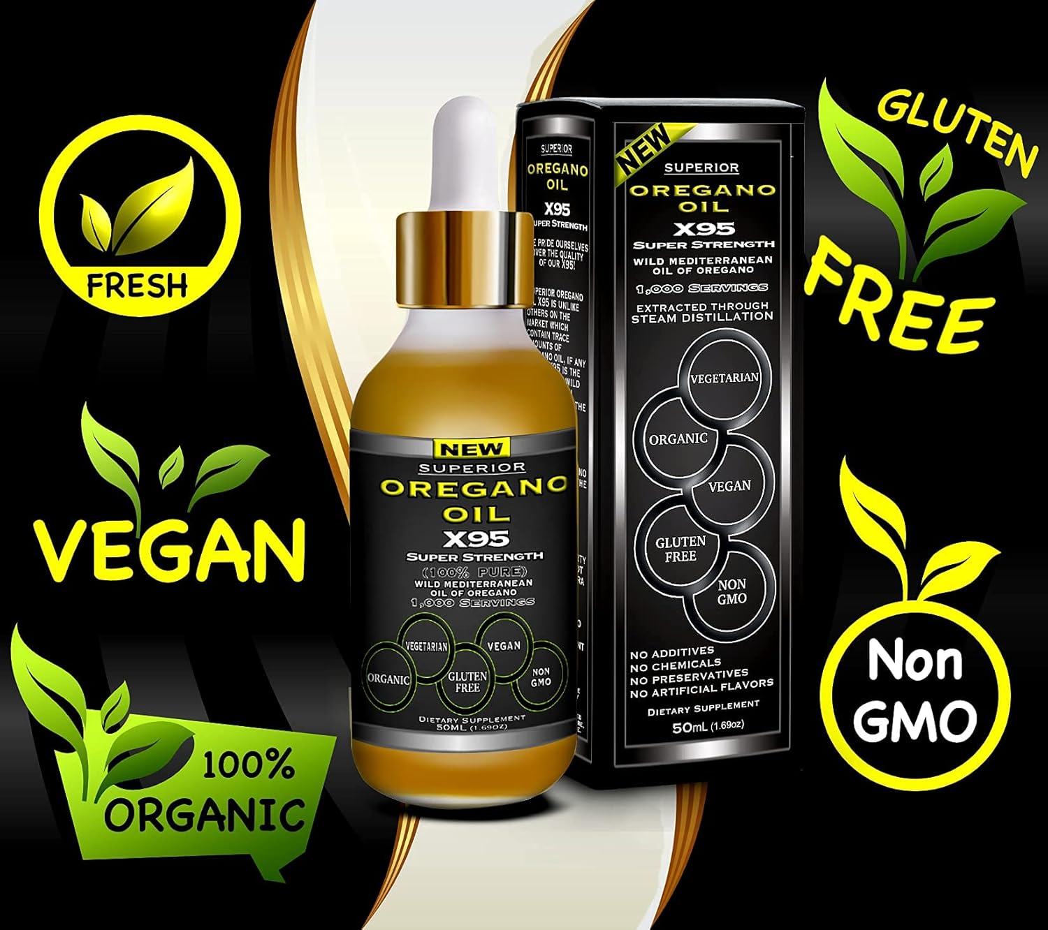 Fulvic Acid Humic Ionic Trace Mineral Drops with Electrolytes & Oregano Oil - Super Strength and Versatile Formula