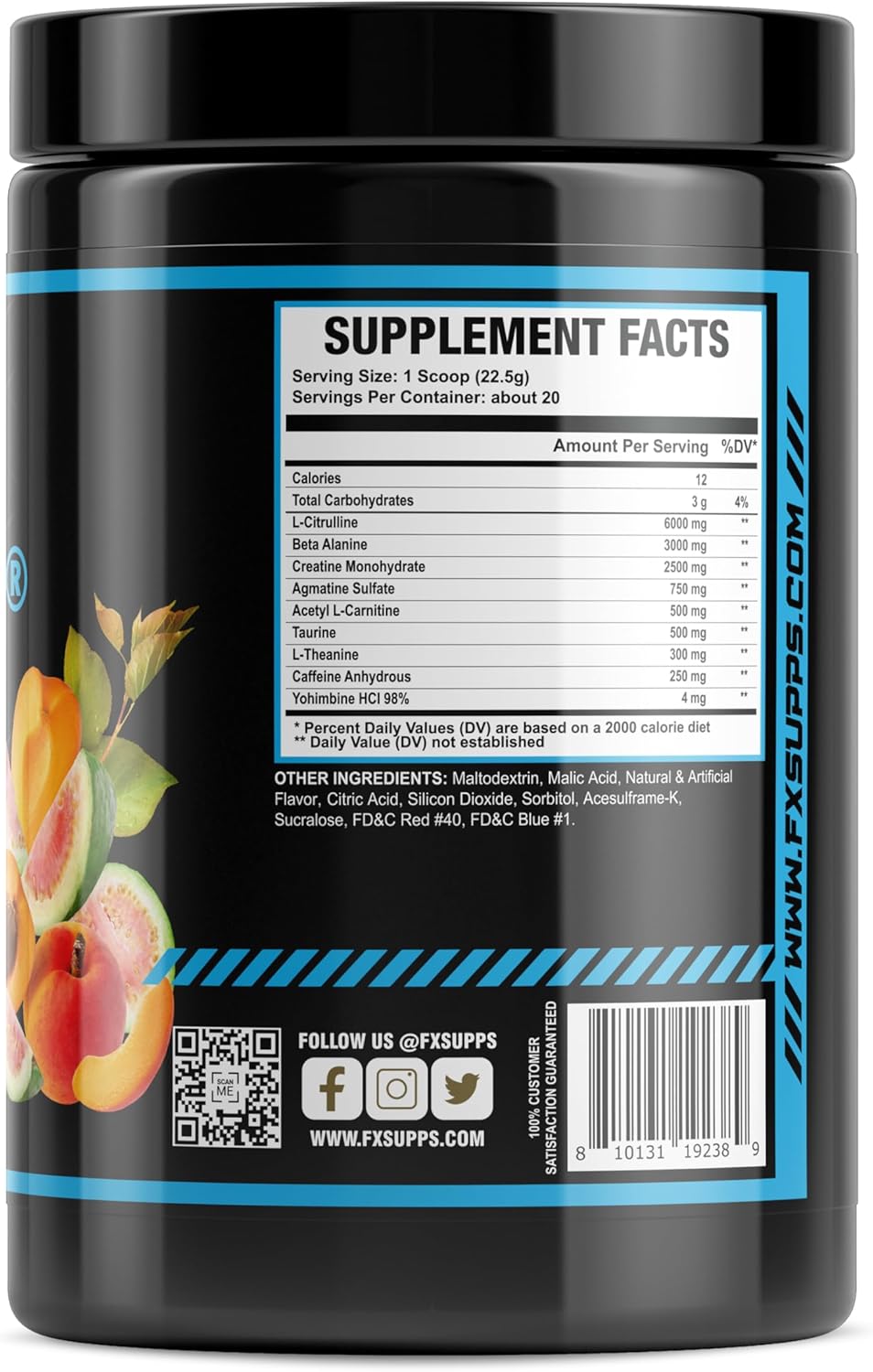 FXSUPPS Catalyft Pre-Workout Powder Drink - Tropical Storm Flavor | Formulated for Men and Women with Creatine, Caffeine, and Beta-Alanine | Enhances Energy, Muscle Gain, and Focus | 20 Servings