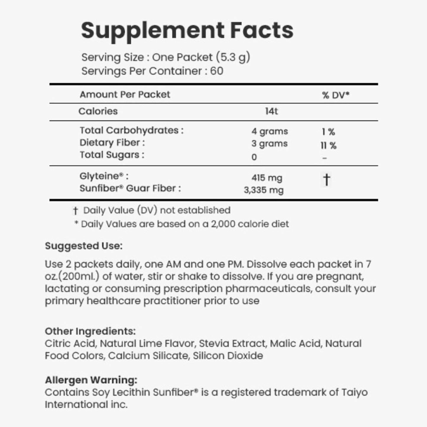 G Glyteine 415mg Powder: Liver Health Support Supplement with Glutathione for Cellular Enhancement - Lemon Lime Flavor, 30 Day Supply