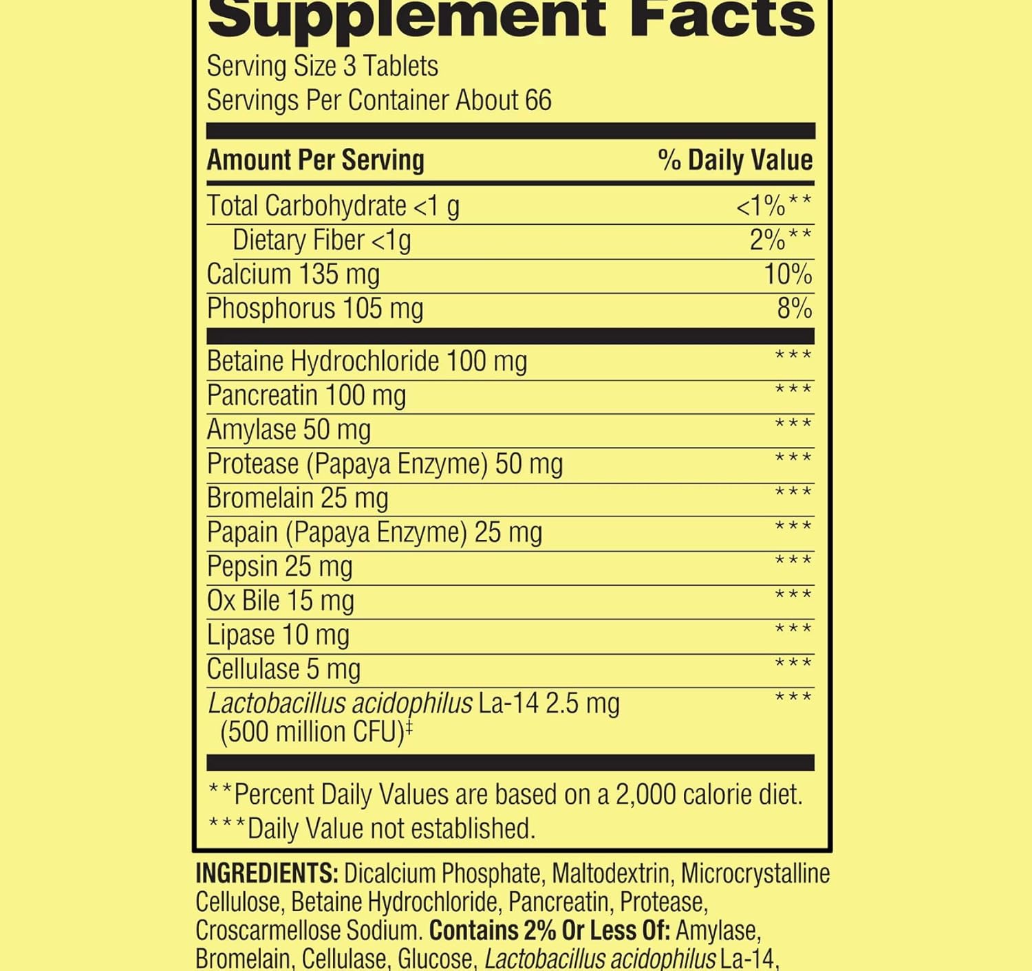 Gabrenz Spring Valley Probiotic Enzyme Digestive Tablets, 200 ct - Probiotics & Enzymes for Digestive Health, Pack of 1 with Gbz Ref Magnet