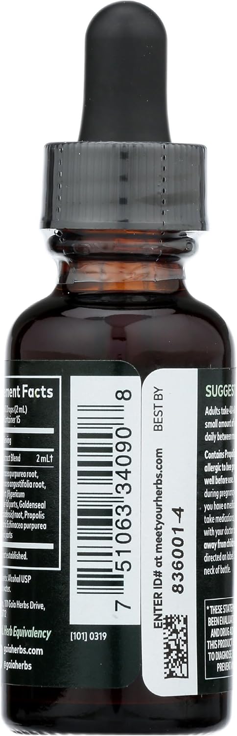 Gaia Herbs Echinacea Goldenseal Supreme Liquid Extract - 1 Fluid Ounce