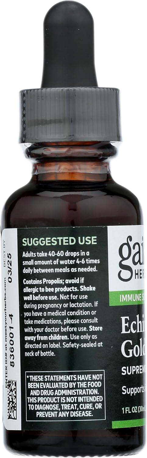 Gaia Herbs Echinacea Goldenseal Supreme Liquid Extract - 1 Fluid Ounce