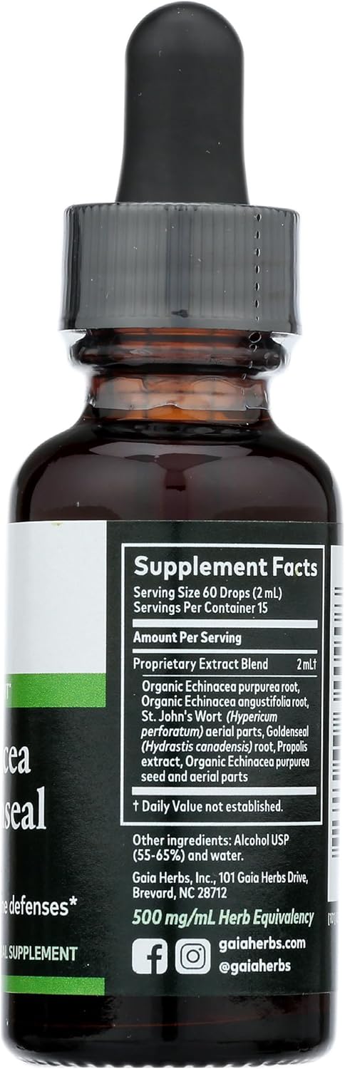 Gaia Herbs Echinacea Goldenseal Supreme Liquid Extract - 1 Fluid Ounce