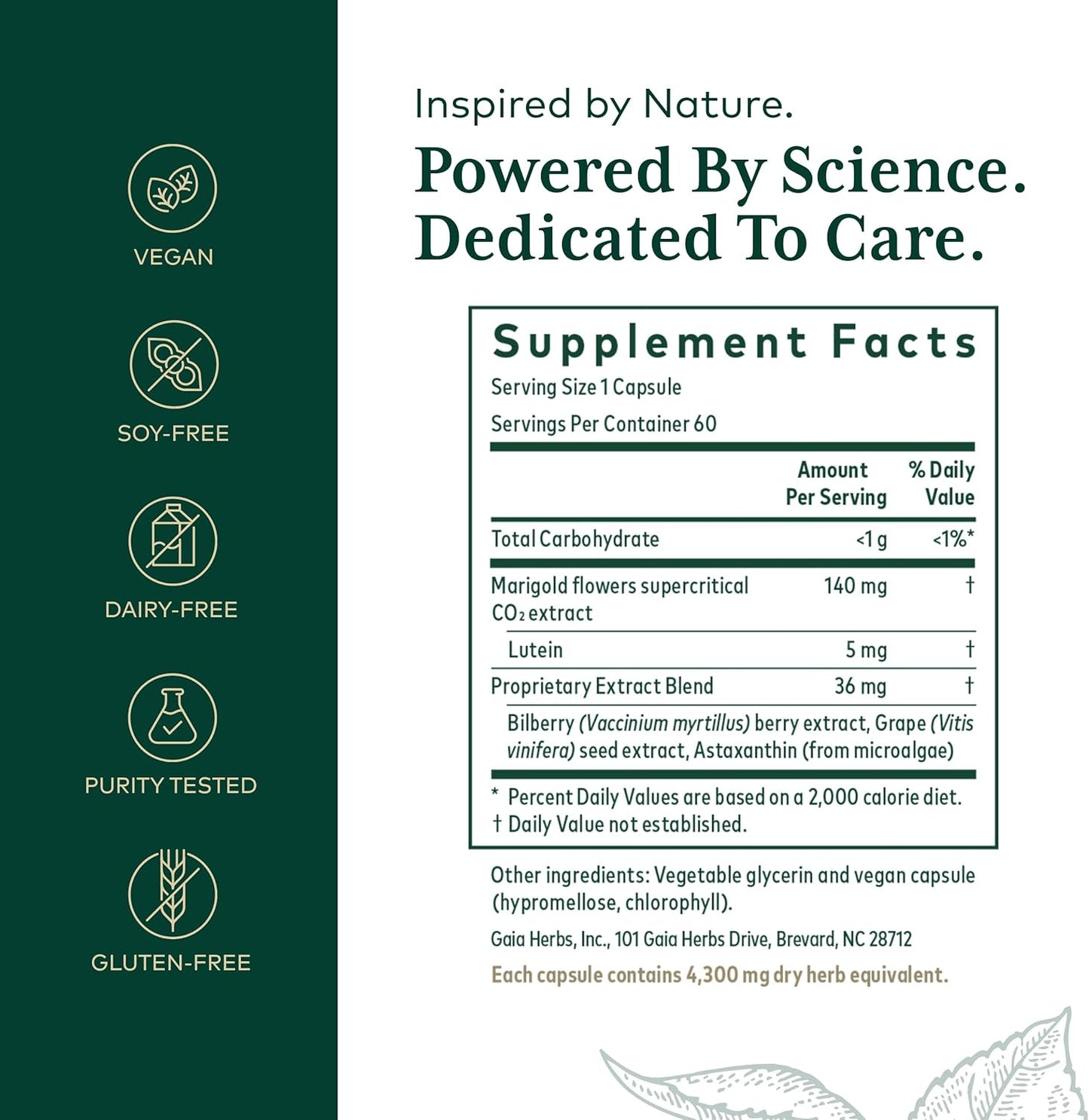 Gaia Herbs Ocular Pro Formula - 60 Liquid Vegetarian Capsules