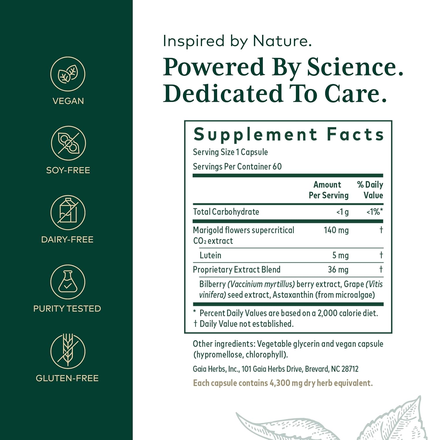 Gaia Herbs Ocular Pro Formula - 60 Liquid Vegetarian Capsules