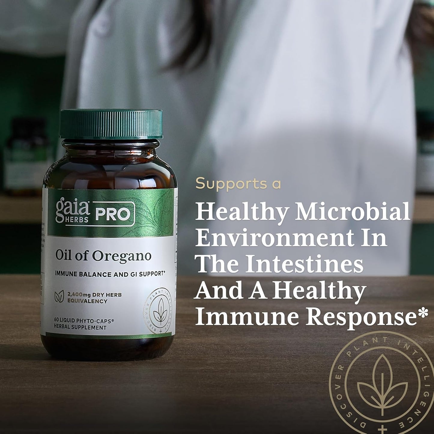 Gaia Herbs Oil of Oregano Capsules - 60 Liquid Vcaps for Immune Support and Overall Wellness