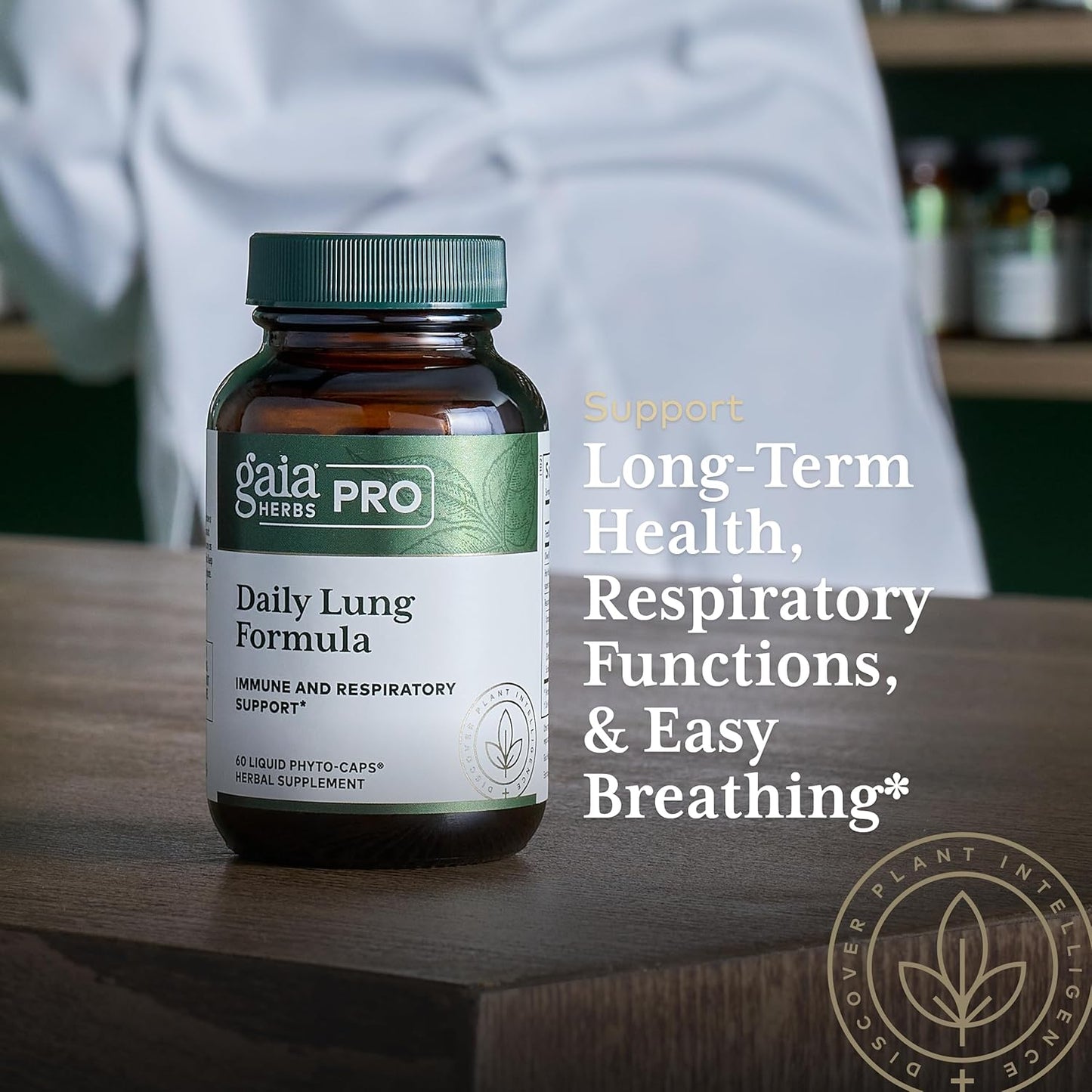 Gaia Herbs Pro Daily Lung Formula for Respiratory Health Support