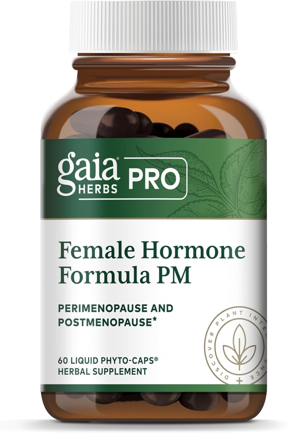 Gaia Herbs Pro Female Hormone Support PM - Menopause Supplement for Women - Promotes Restful Sleep - 60 Vegan Liquid Phyto-Capsules