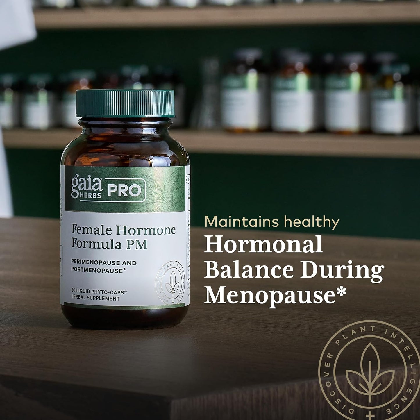 Gaia Herbs Pro Female Hormone Support PM - Menopause Supplement for Women - Promotes Restful Sleep - 60 Vegan Liquid Phyto-Capsules