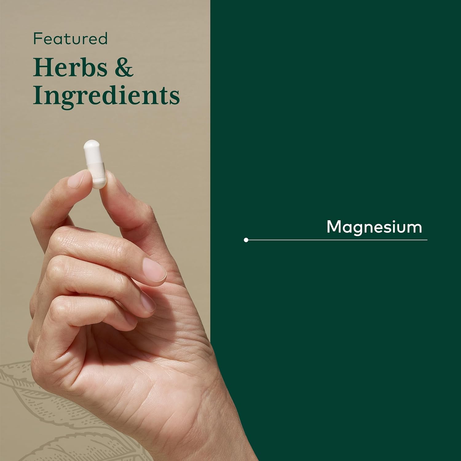Gaia Herbs Pro Magnesium Glycinate 400 - Natural Sleep Aid & Stress Relief - Promotes Relaxation - 180 Capsules